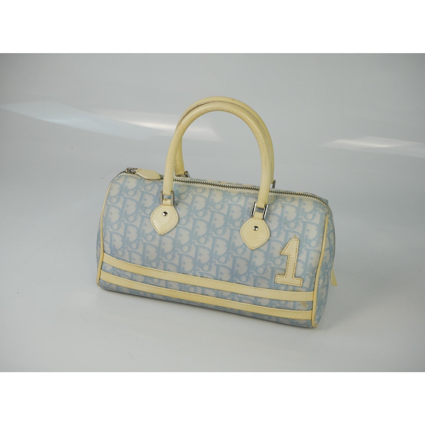 Christian Dior Light Blue Gloomy Boston Handle Bag