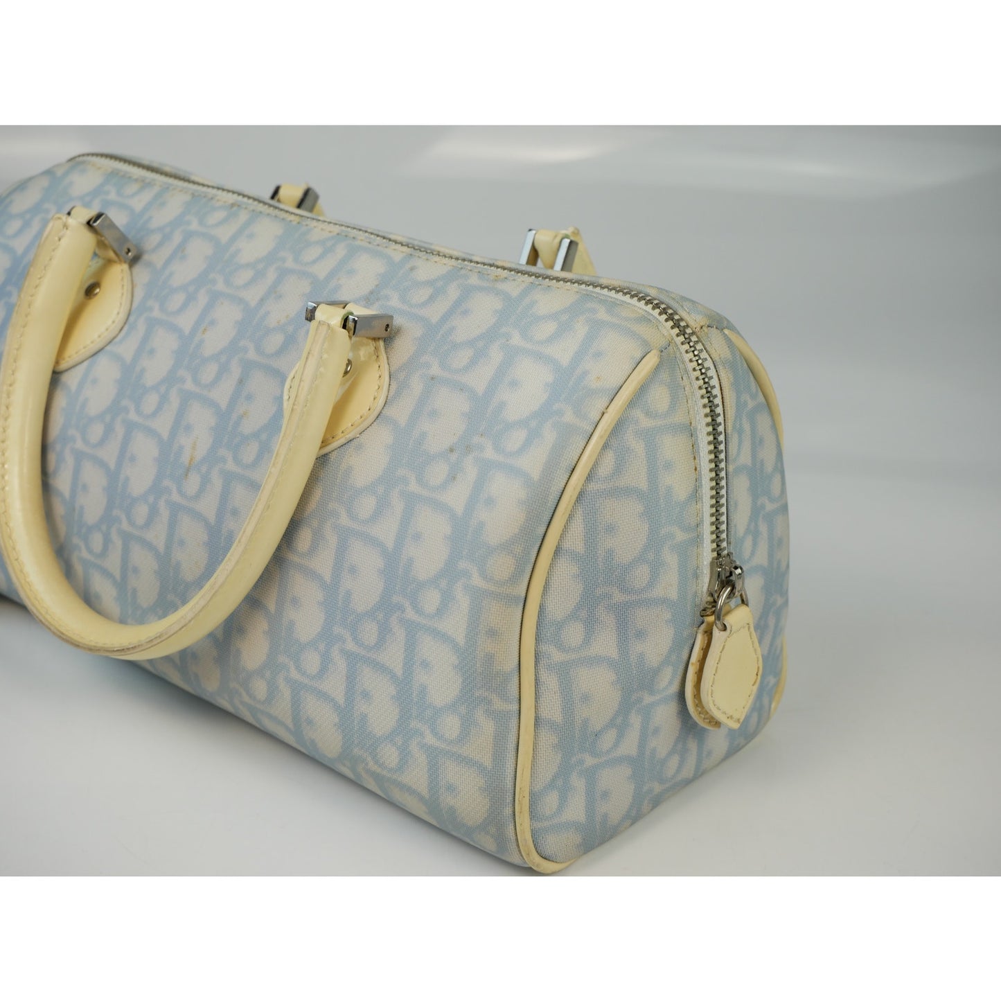 Christian Dior Light Blue Gloomy Boston Handle Bag