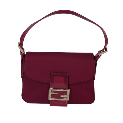 Fendi Bordeaux Mamma Baguette Shoulder Bag