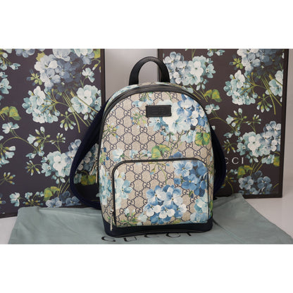 Gucci Supreme Blooms Floral Blue Backpack