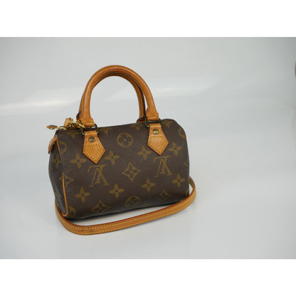 Louis Vuitton Nano Mini Speedy Shoulder Hand Bag