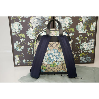 Gucci Supreme Blooms Floral Blue Backpack