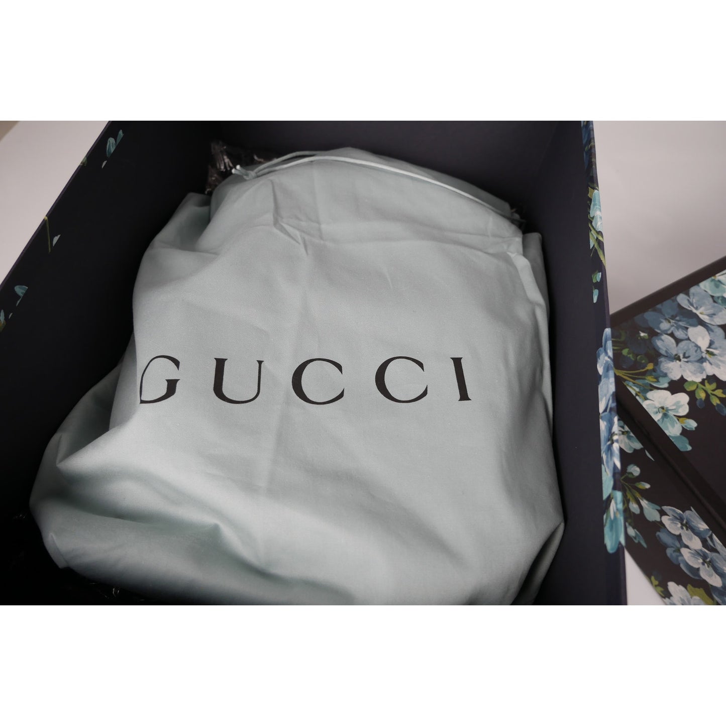 Gucci Supreme Blooms Floral Blue Backpack