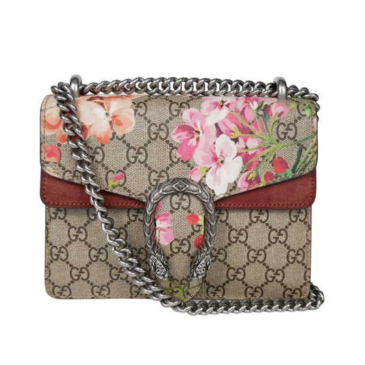 Gucci Mini GG Supreme Blooms Dionysus Shoulder Bag