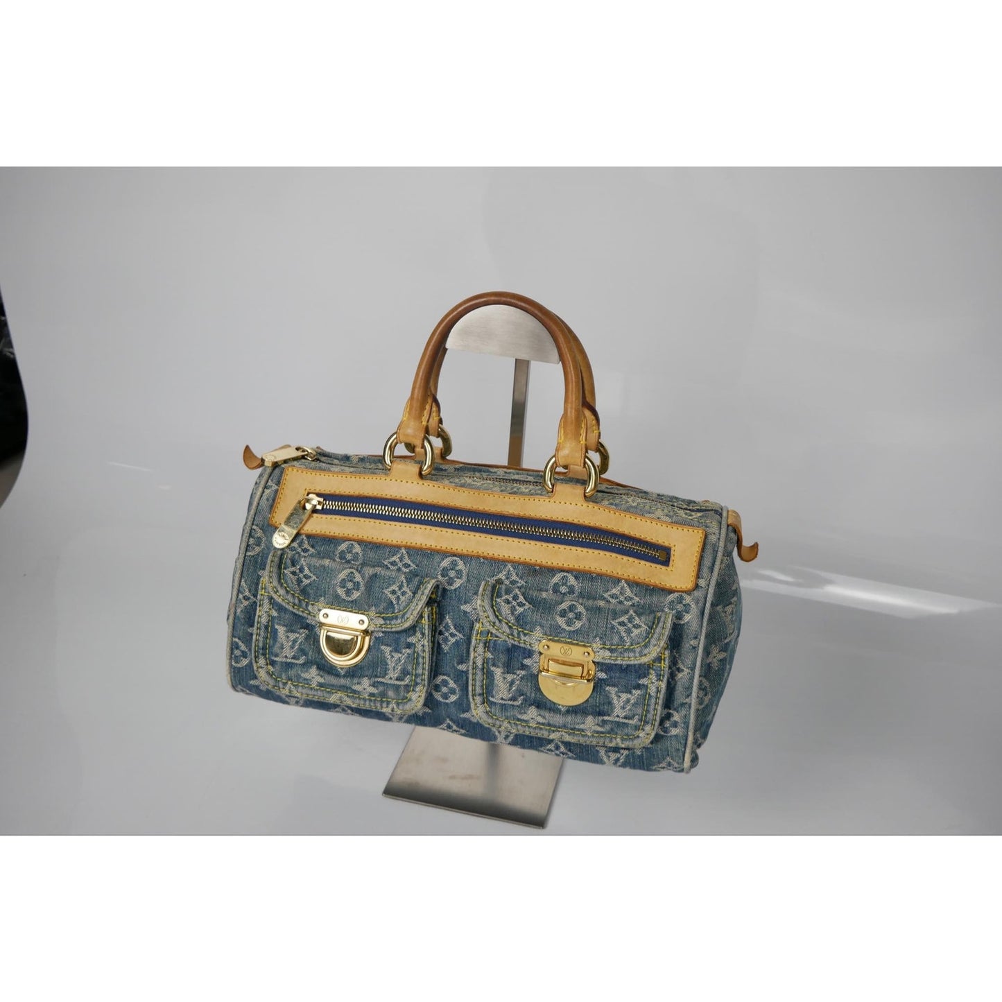 Louis Vuitton Blue Denim Neo Speedy