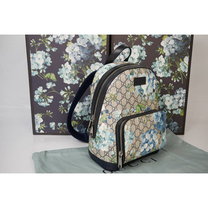 Gucci Supreme Blooms Floral Blue Backpack