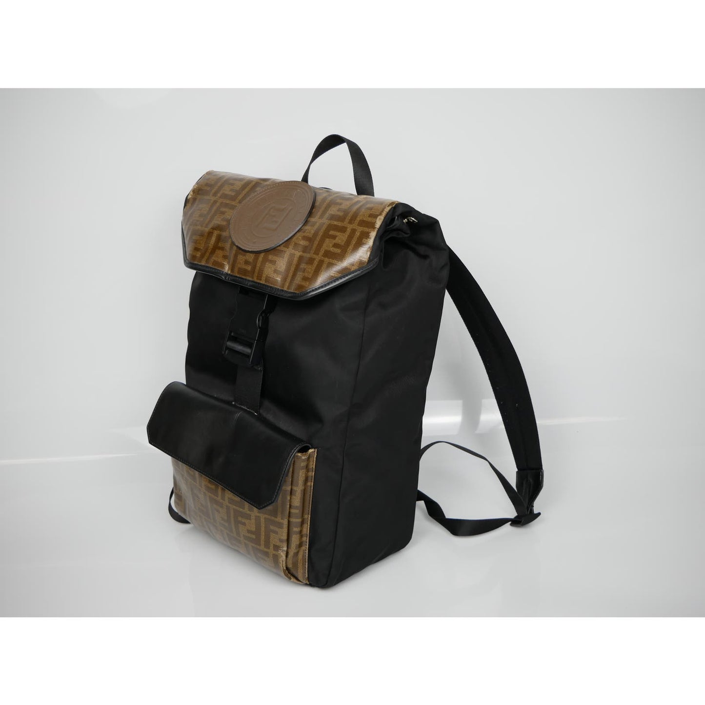 Fendi Black/Brown Zucca Backpack