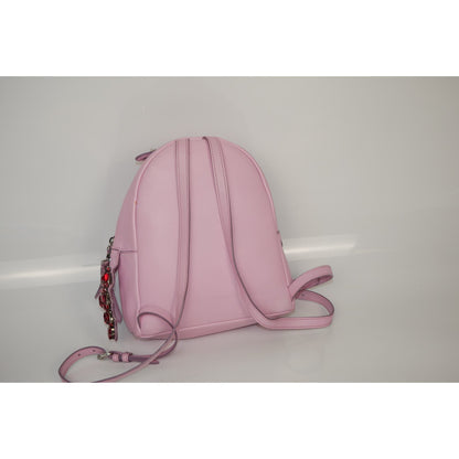 Fendi Mini Leather Backpack Pink Crystal Tail