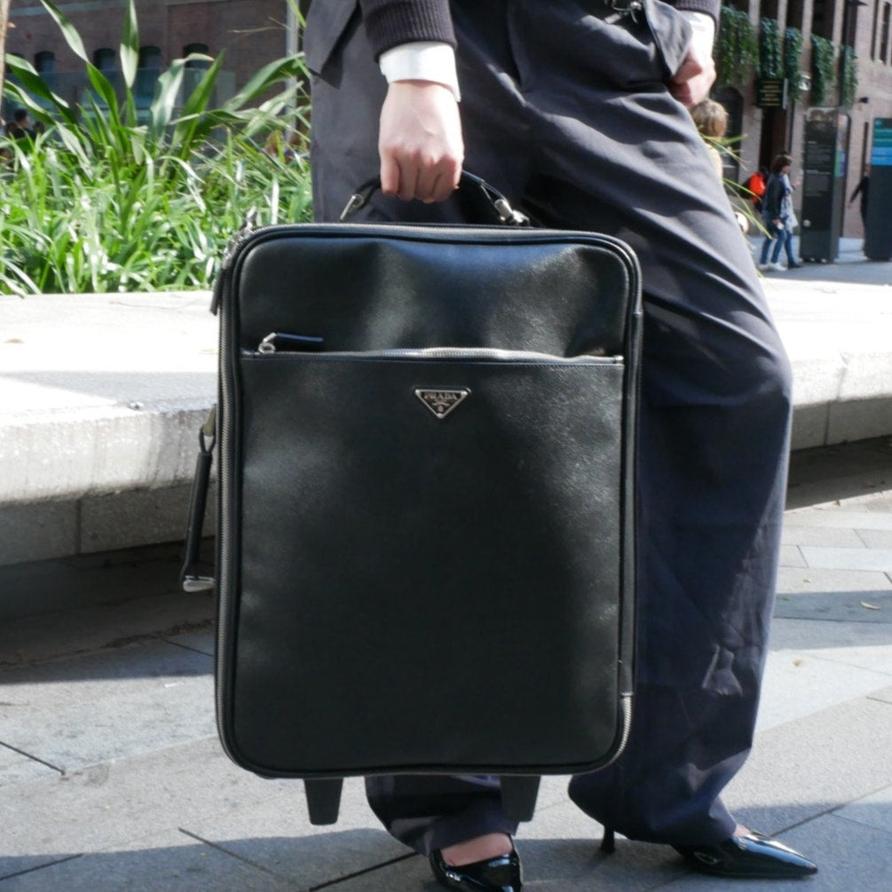 Prada Saffiano Rolling Luggage Bag