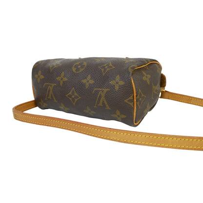 Louis Vuitton Nano Mini Speedy Shoulder Hand Bag