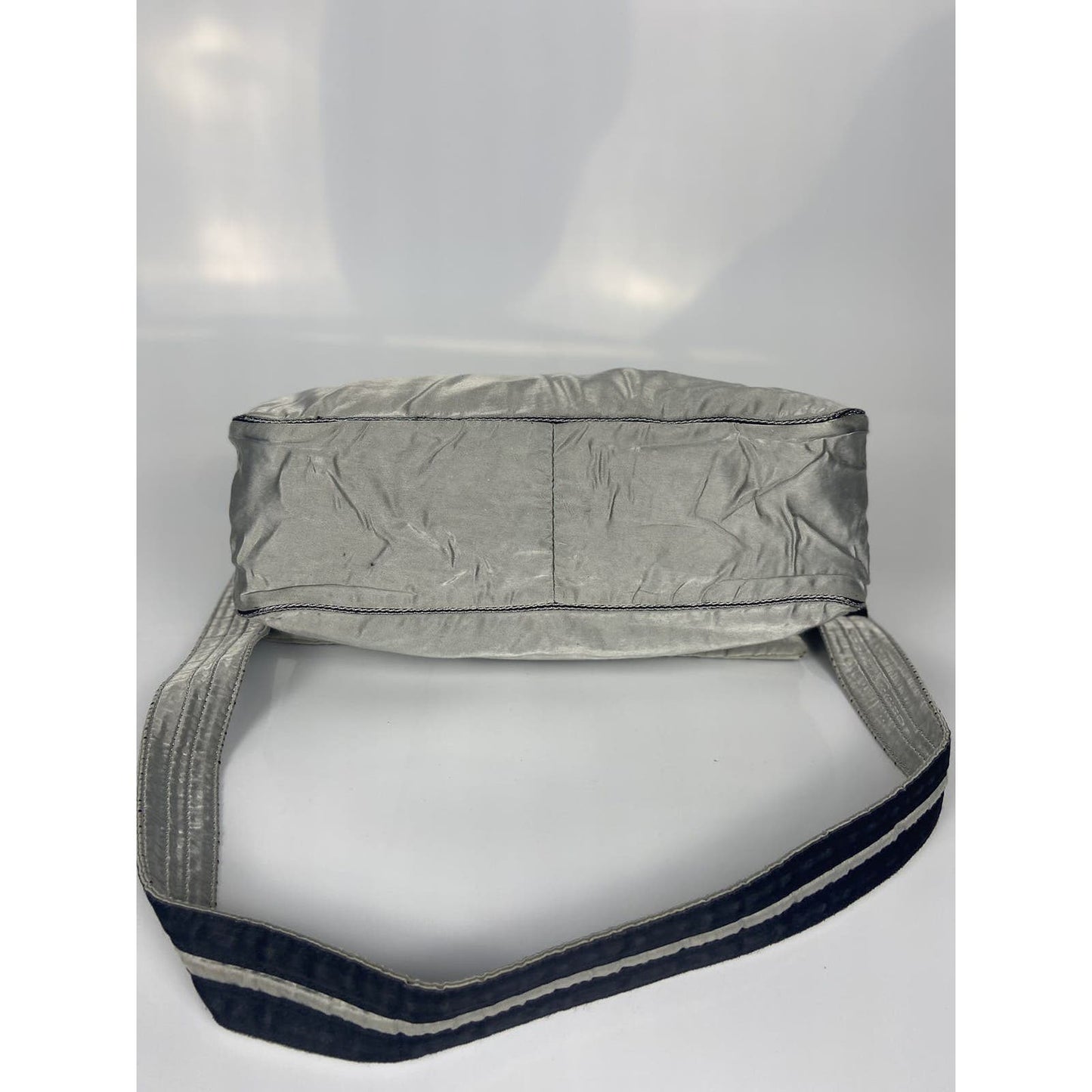 CHANEL Grey Reflective Shoulder Messenger Bag