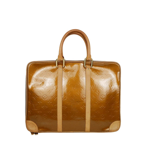 Louis Vuitton Vernis Portes Documents Briefcase Shine Bag