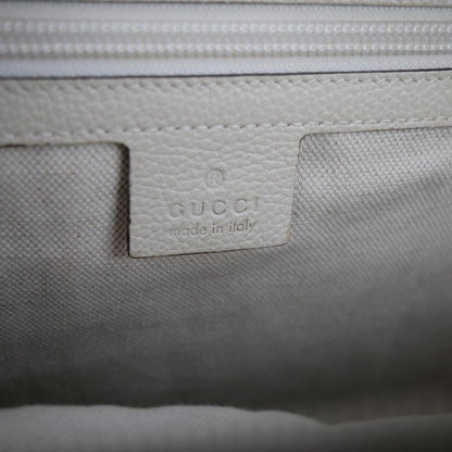 Gucci Cream Leather Backpack Bag