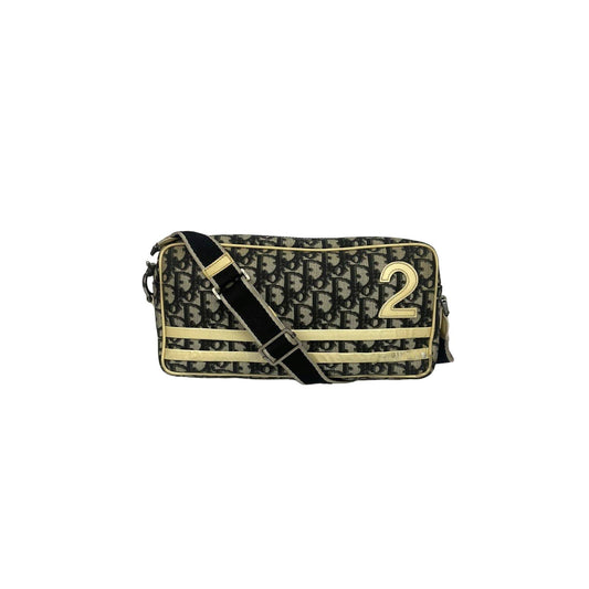 Dior Sling Trotter Navy Crossbody Bag