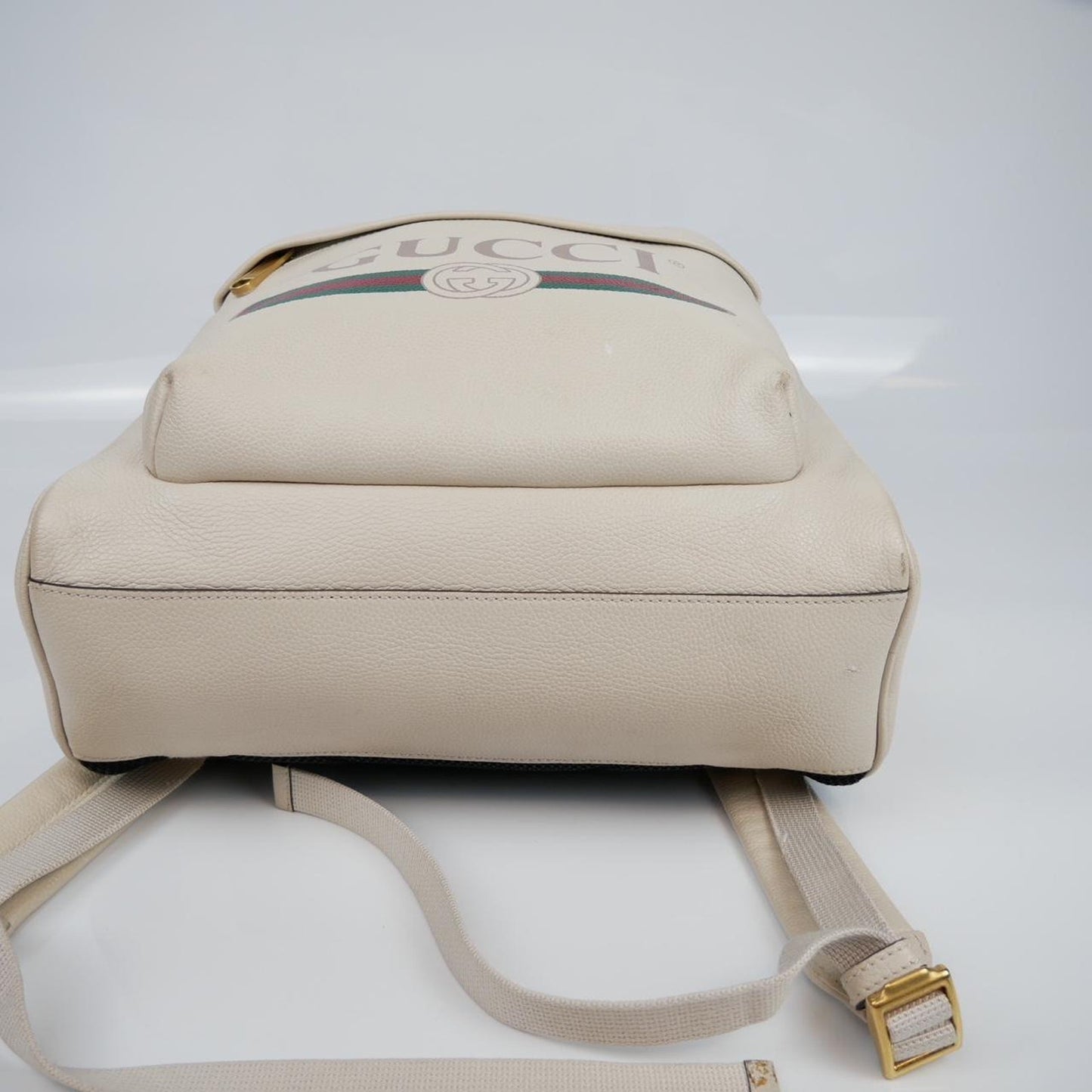 Gucci Cream Leather Backpack Bag