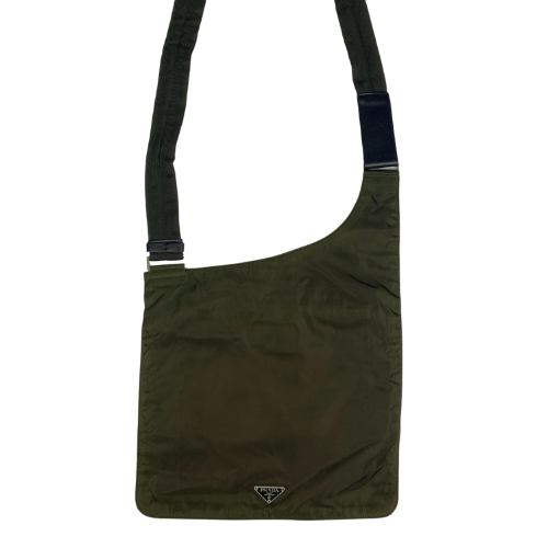 Prada Tessuto Army Green Shoulder Bag