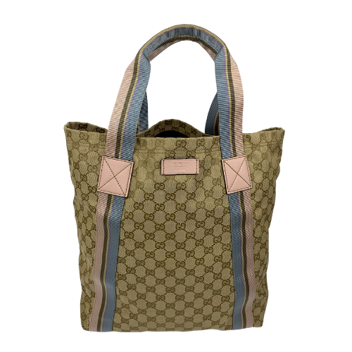 Gucci Bright Monogram Pink Tote Shoulder Bag
