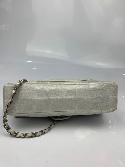 Chanel Silver Shine Flap Bag