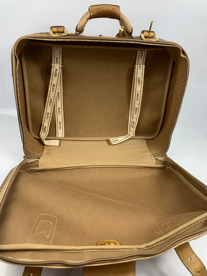 Gucci Beige Briefcase Travel Monogram Bag