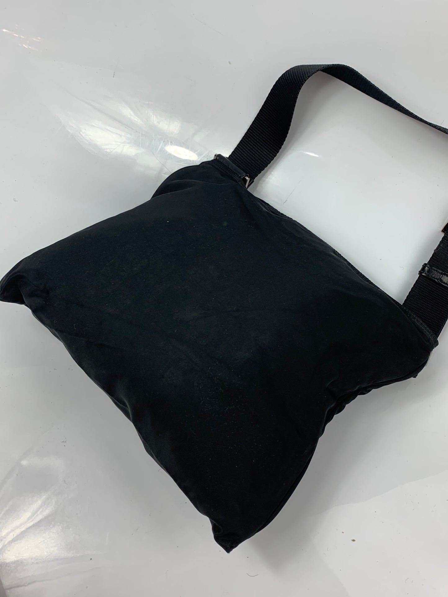 Prada Classic Black Saffiano Shoulder Bag