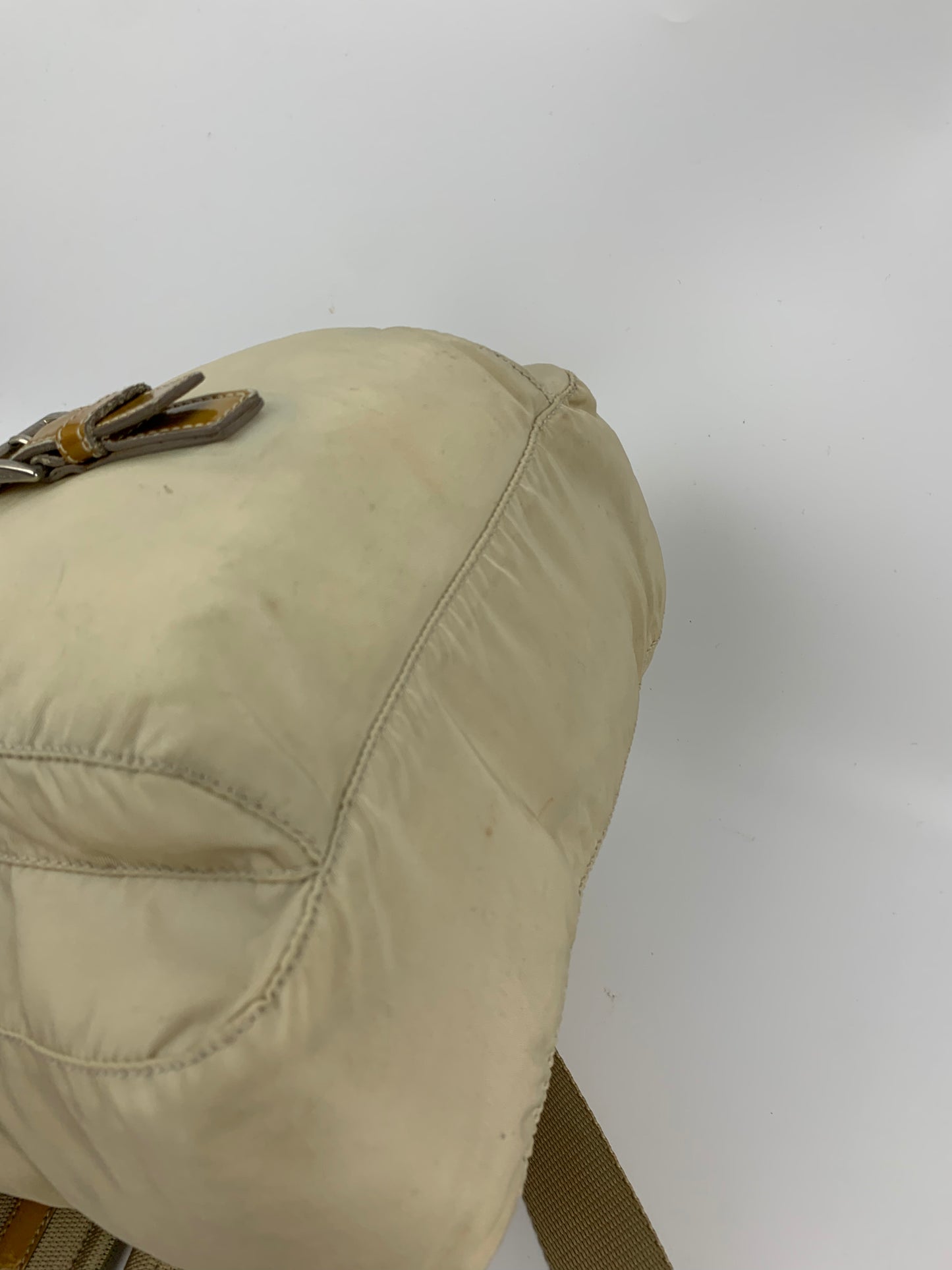Prada White Saffiano Crossbody Shoulder Bag