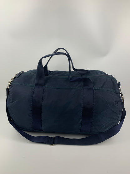 Prada Navy Blue Duffle Tessuto Shoulder Bag