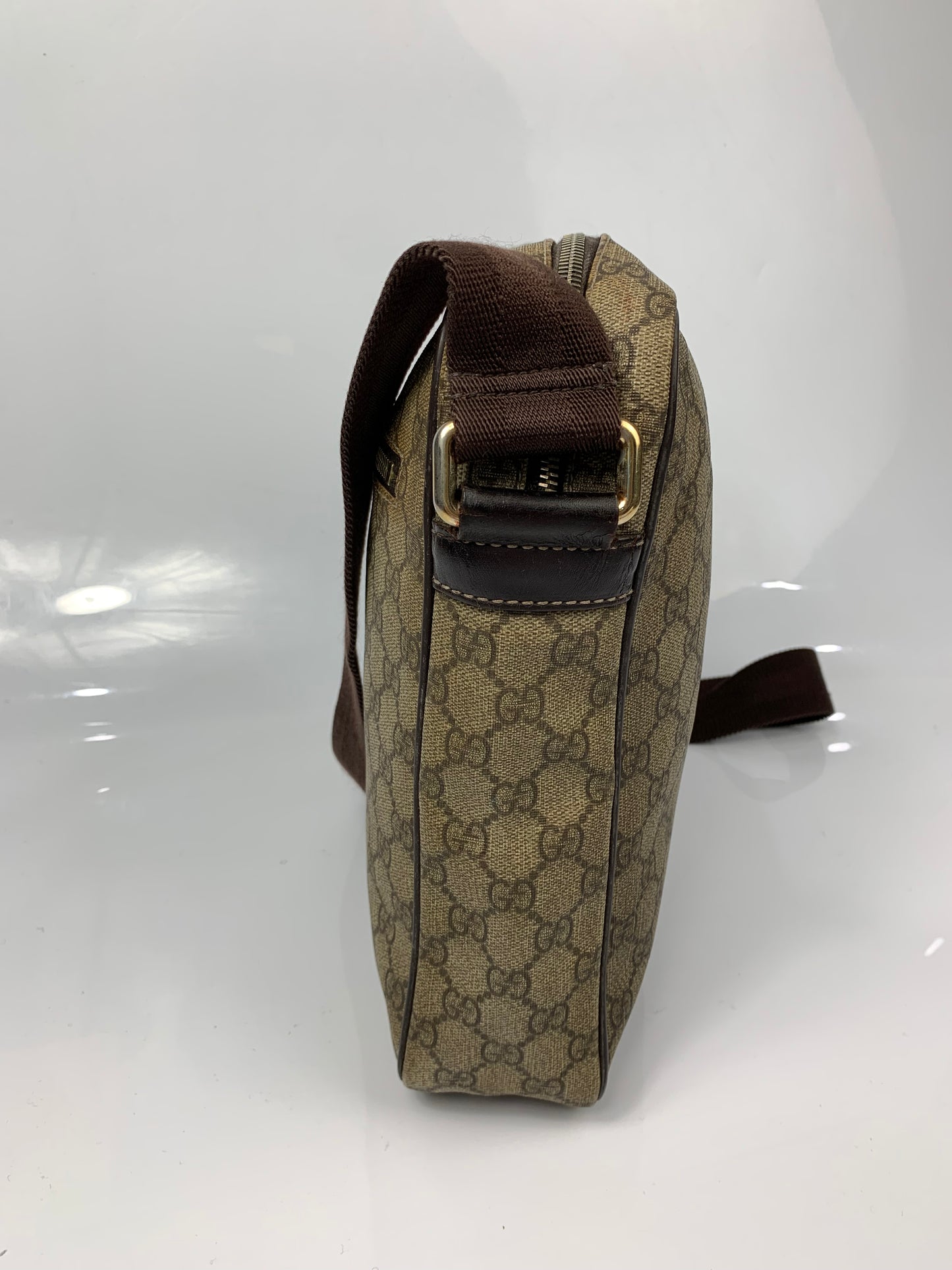 Gucci Monogram Leather Shoulder Crossbody Bag