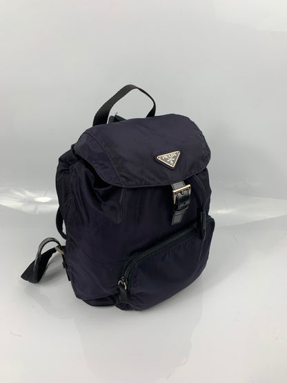 Prada Tessuto Navy Blue Re-Nylon Backpack