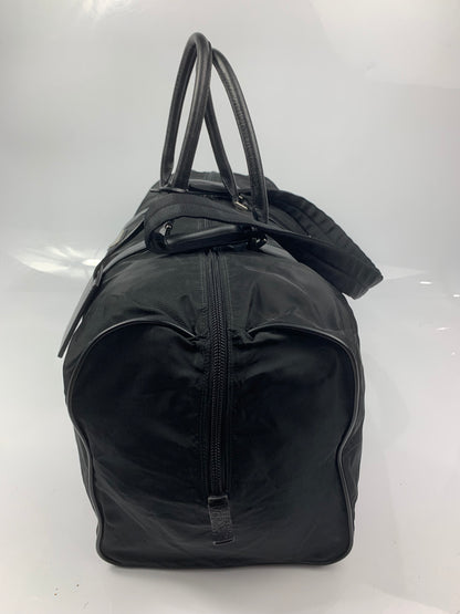 Prada Black Saffiano Duffle Shoulder Bag
