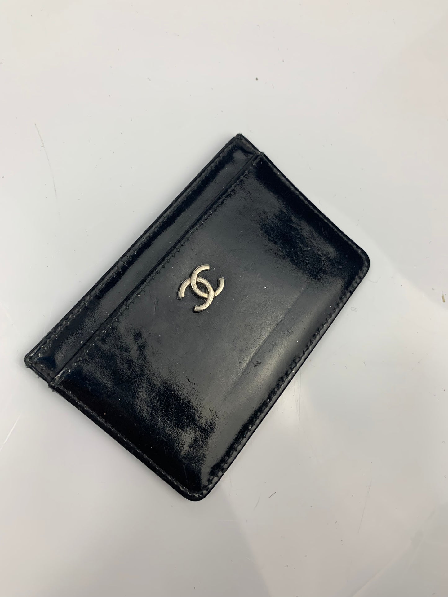 Chanel Black Glossy Classic Cardholder