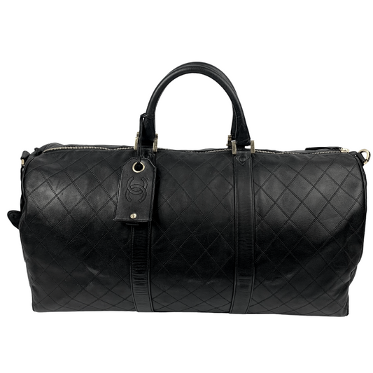 Chanel Calfskin Leather Diamond Quilt Shoulder Bag