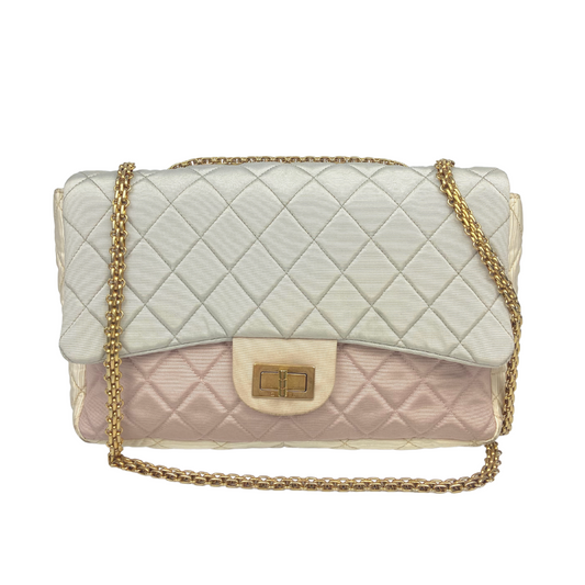 Chanel Tricolor Fabric Reissue Flap Bag